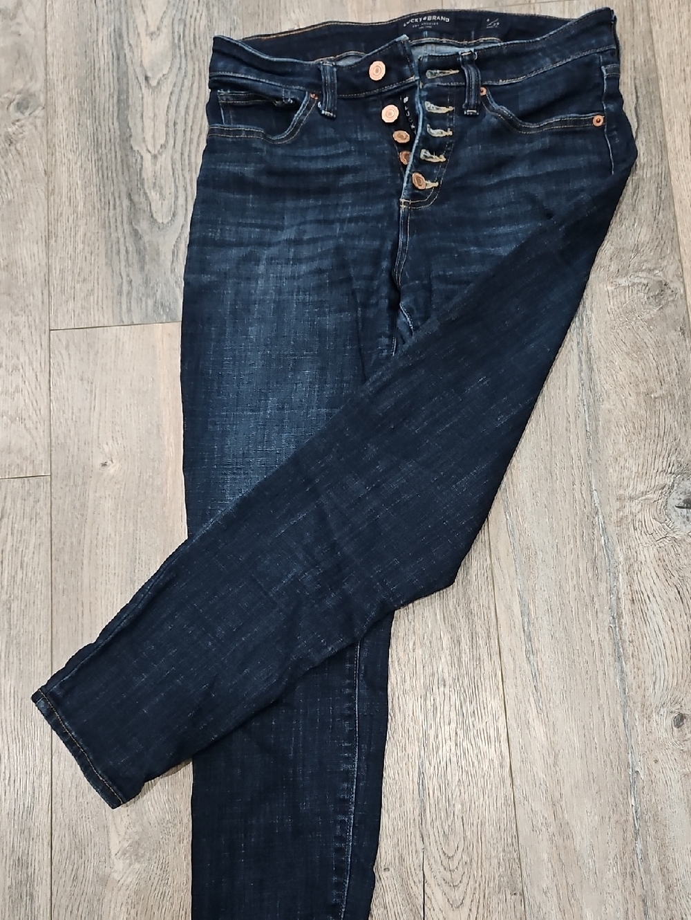 Lucky Brand Dark Blue Denim Ankle Jeans